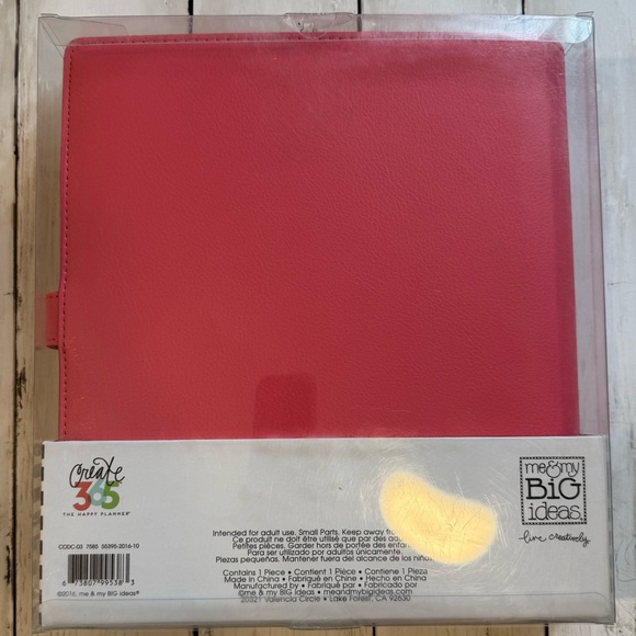 Happy Planner Classic Deluxe Cover in Pink with Gold Accents - Picture 3 of 4